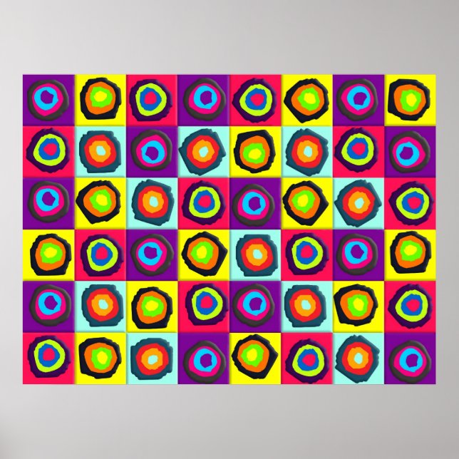 Affiches cercles motif (Devant)