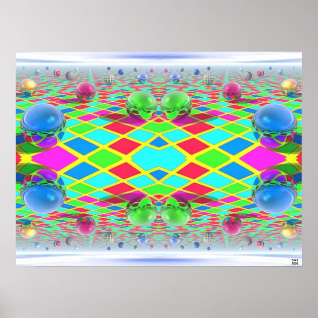 Affiches Cérébral couleur folie (Devant)