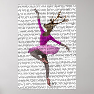 Affiches Cerf de ballet en rose