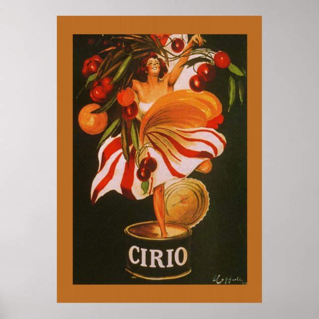 Affiches Cerises Italiennes Cirio Vintage (Devant)