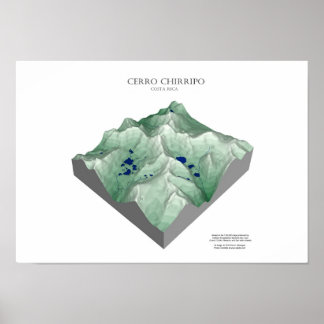Affiches Cerro Chirripo, Costa Rica