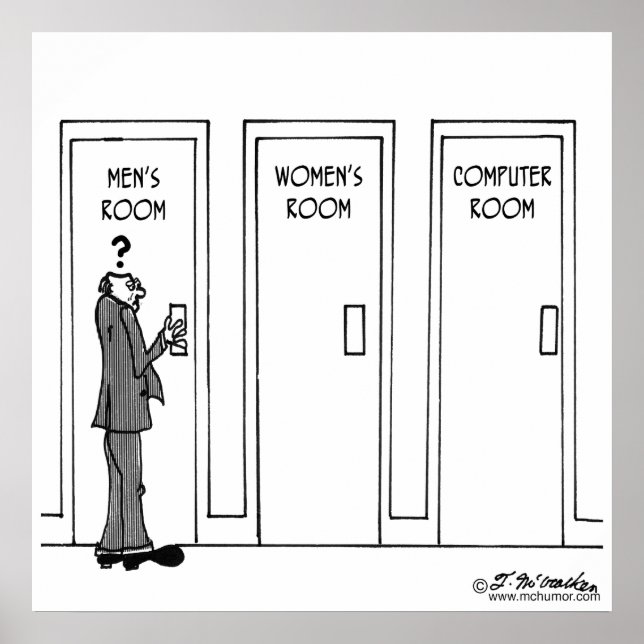 Affiches Certaines choses ne devraient pas être informatisé (Devant)