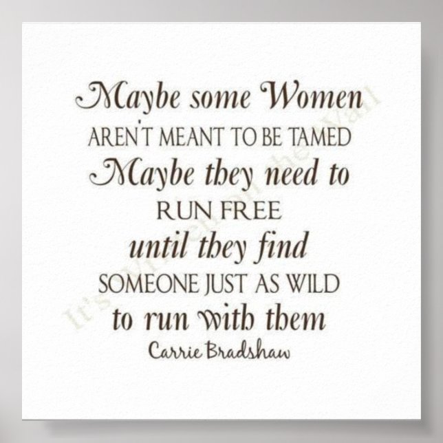 Affiches Certaines femmes ne sont pas censées être apprivoi (Devant)