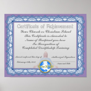 Affiches Certificat de réussite (Institution chrétienne)