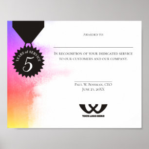Affiches Certificat universel d'attribution d'anniversaire