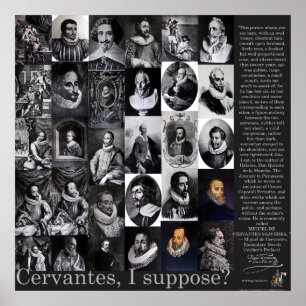 Affiches CERVANTES, je suppose?-Poster -400 ans QUIXOTE