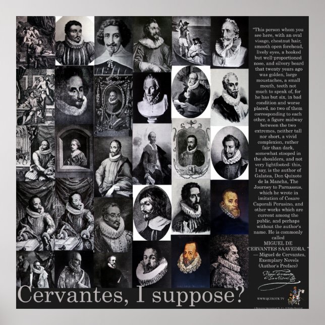 Affiches CERVANTES, je suppose?-Poster -400 ans QUIXOTE (Devant)