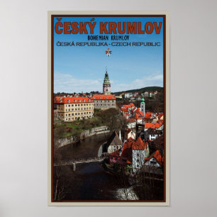 Affiches Cesky Krumlov - rivière de Vltava