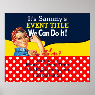 Affiches C'est votre offre de Rosie Party personnalisée