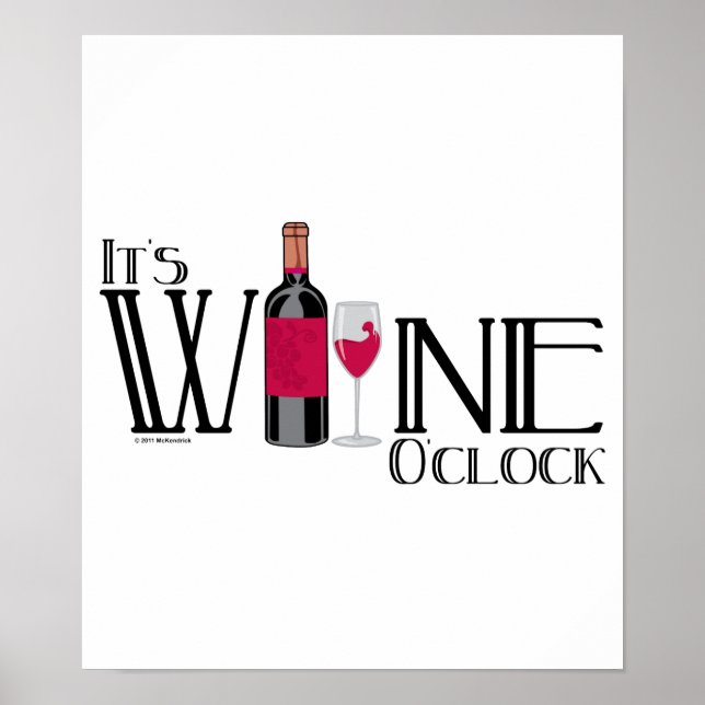 Affiches C'est Wine O'clock (Devant)