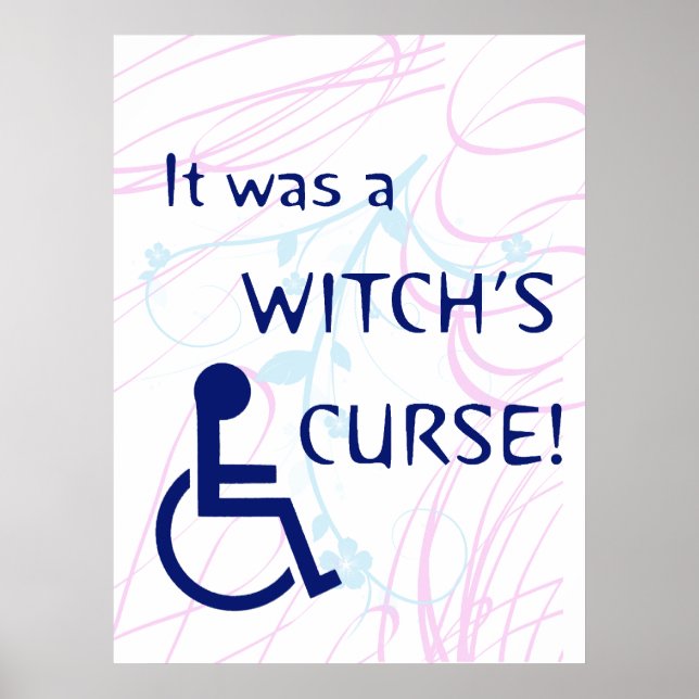 Affiches C'était la malédiction d'une sorcière : handicap (Devant)