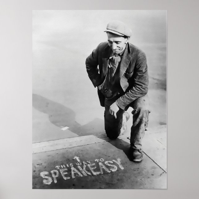 AFFICHES CETTE FAÇON DE PARLER - INTERDICTION AMÉRIQUE 1925 (Devant)