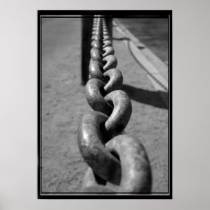 Affiches Chaîne en noir et blanc