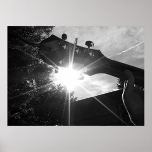 Affiches Chaînes de guitare et soleil