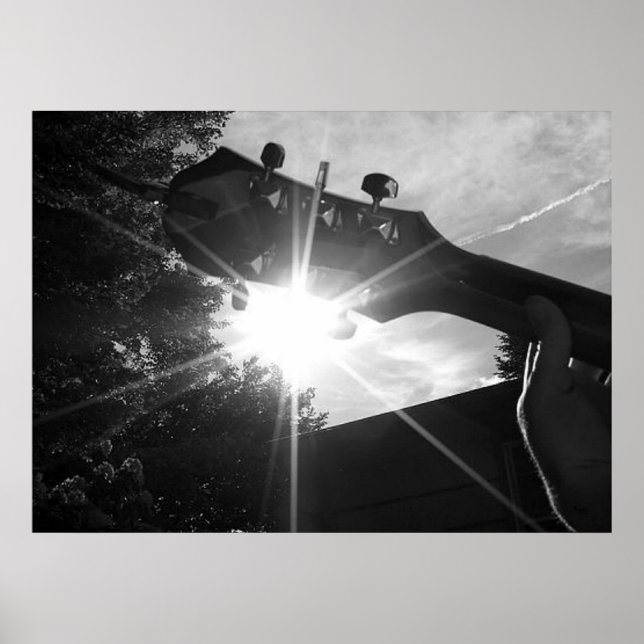 Affiches Chaînes de guitare et soleil (Devant)