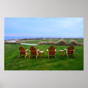 Affiches Chairs at the Eighteenth Hole, Kiawah Island