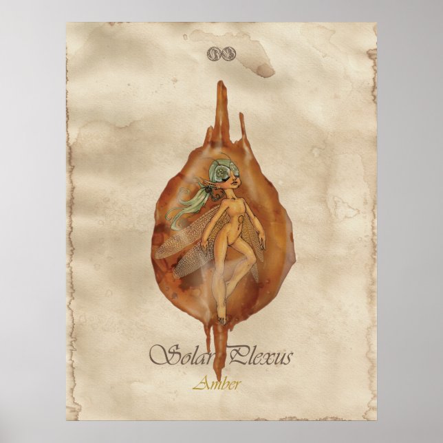 AFFICHES CHAKRA FAE - SOLAIRE PLEXUS (Devant)