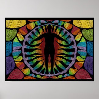 Affiches Chakras arc-en-ciel