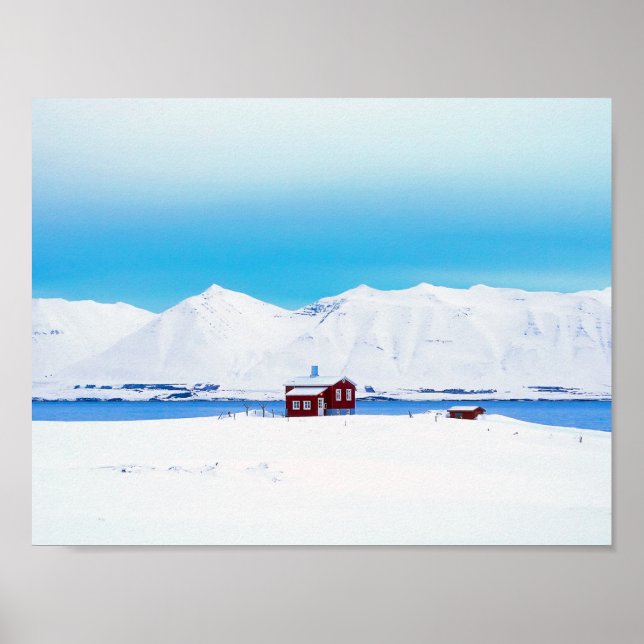 Affiches Chalet en Islande (Devant)