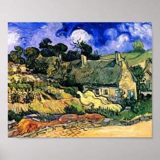 Affiches Chalets à Cordeville Van Gogh Art