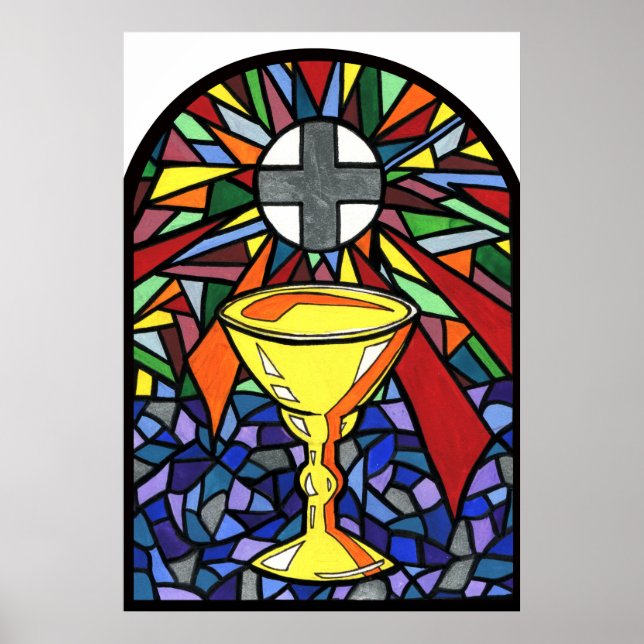 Affiches Chalice en verre tendu (Devant)