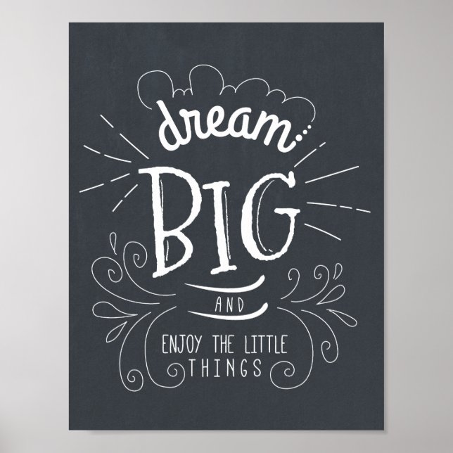 Affiches Chalkboard Dream Gros Devis Art Imprimer (Devant)