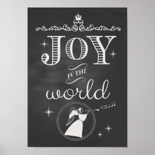 Affiches Chalkboard - Joy to the World