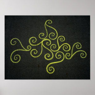 Affiches Chalkie Jaune