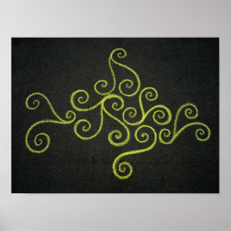 Affiches Chalkie Jaune