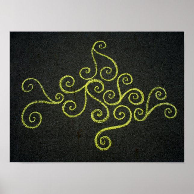 Affiches Chalkie Jaune (Devant)