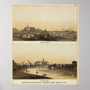 Affiches Chambre de Monmouth, lac spring, NJ