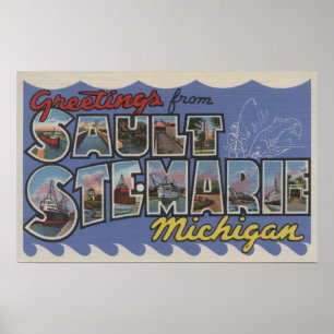Affiches Chambre de Sault. Marie, Michigan - grandes scènes