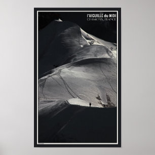 Affiches Chamonix - Aiguille du Midi Arete Solo