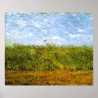 Affiches Champ de blé avec Lark Van Gogh Art