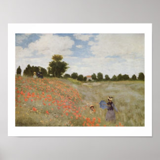 Affiches CHAMP POPPIE par CLAUDE MONET