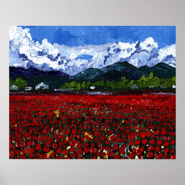 Affiches Champ Tulip (Devant)