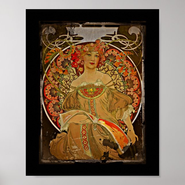 Affiches Champagne GIrl c1897 (Devant)