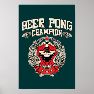 Affiches Champion de Beer Pong