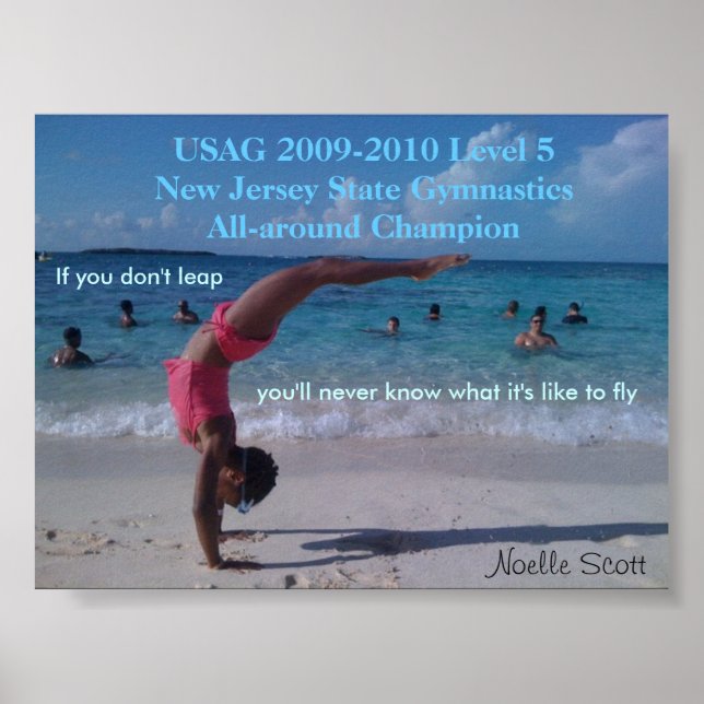 Affiches Champion de gymnastique (Devant)
