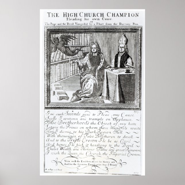 Affiches Champion de la Haute Eglise, qui dirige son propre (Devant)