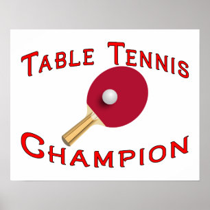 Affiches Champion de ping-pong