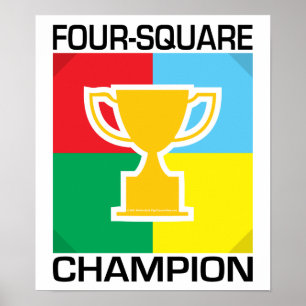 Affiches Champion quatre Carrés
