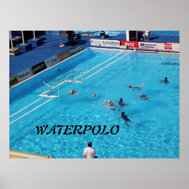 AFFICHES CHAMPIONNAT MONDIAL DE NATATION ROME 2009 (Devant)