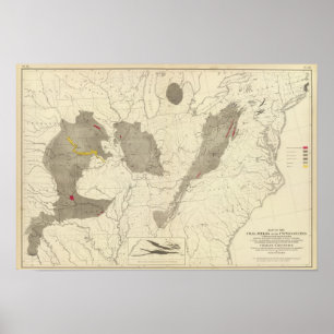 Affiches Champs de charbon américains