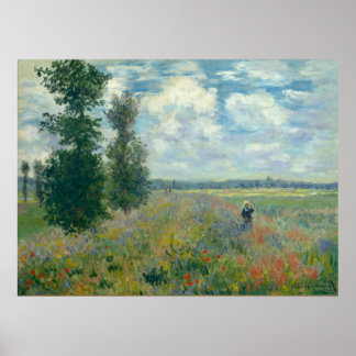 Affiches Champs de pavot près d'Argenteuil - Claude Monet