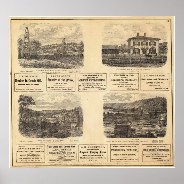 Affiches Champs pétroliers, résidence (Devant)