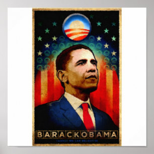 Affiches Changement On Peut Croire En Obama La Peinture Aqu