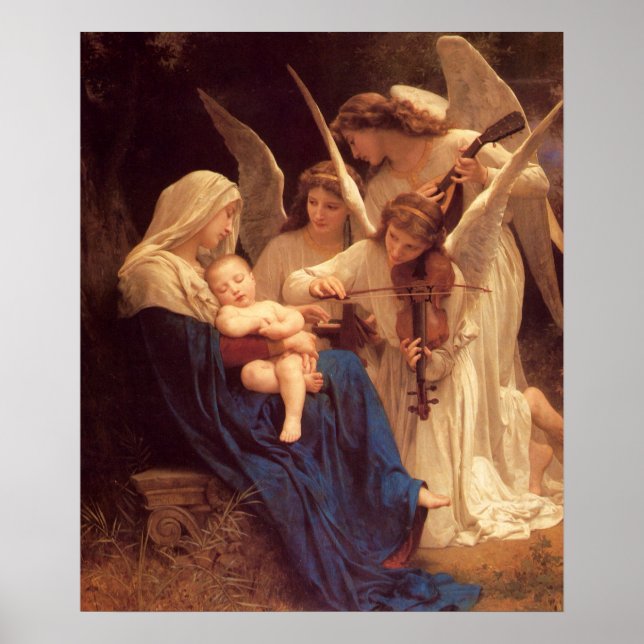 Affiches Chanson des Anges William Bouguereau (Devant)