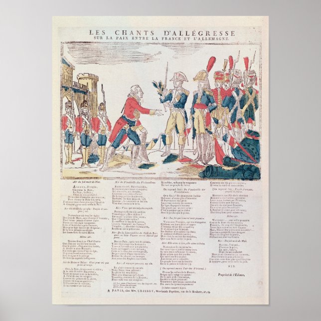 Affiches Chansons de plaisanterie pour la paix (Devant)