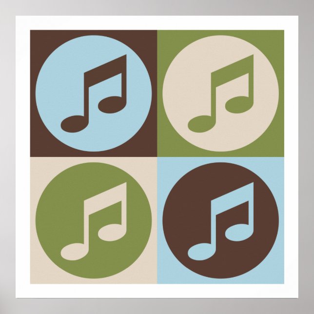 Affiches Chant Pop Art (Devant)